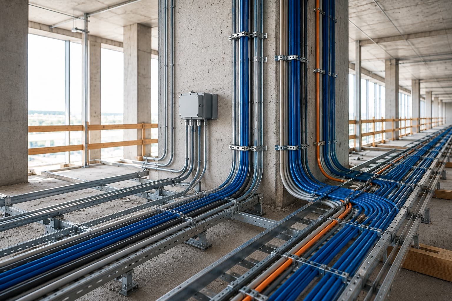 Kabelverlegung im Hochbau